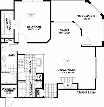 Suite A Floorplan